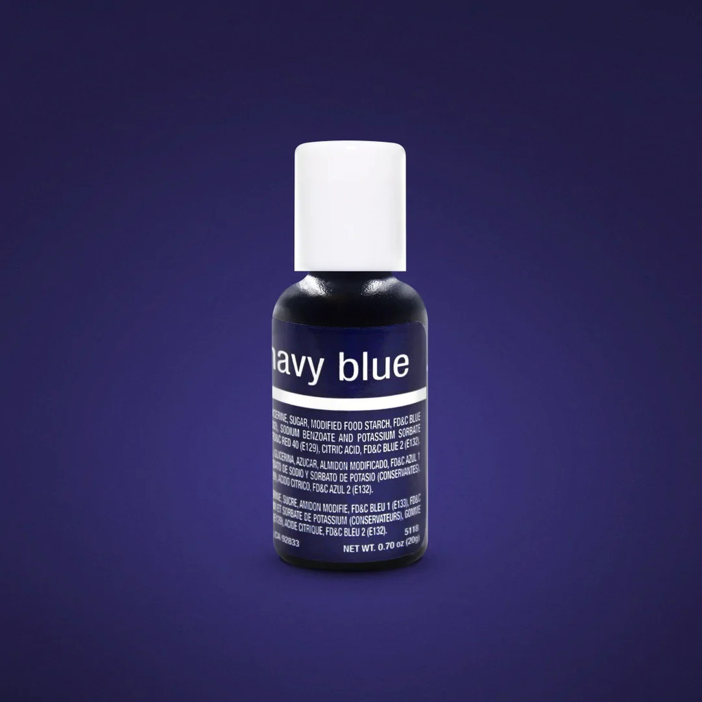 

Chefmaster NAVY BLUE Liqua Gel Food Color 20 gr Pewarna Makanan 20ml
