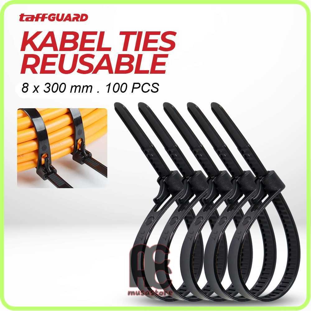 

TaffGUARD Kabel Ties Zip Cable Organizer Reusable 8x300mm 100 PCS - NL816