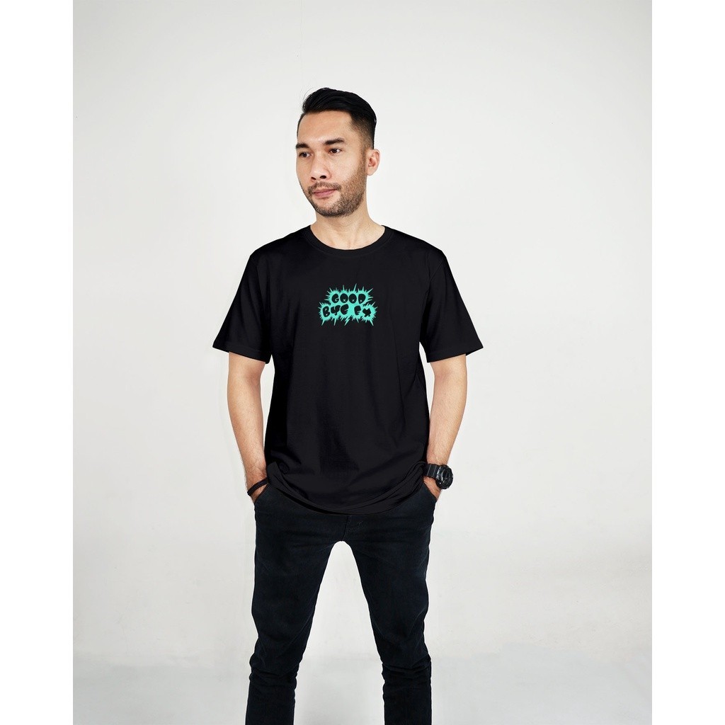 GOOD BYE EX - Tshirt Lato Bear Hitam Cotton High Quality Fashion Unisex Tshirt