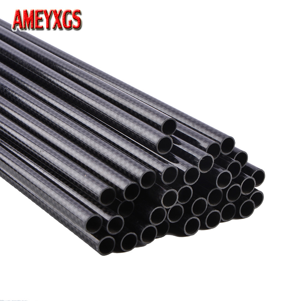 6/12/24pcs 3K Pure Carbon Arrow Shaft 31.5inch Spine 350 Compound Bow Hunting Recurve Bow Archery Sh