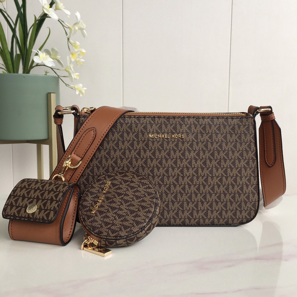 Original 2025 New Michael Kors MK  6166 3in1 Tas Bahu / Selempang Kecil Untuk Wanita