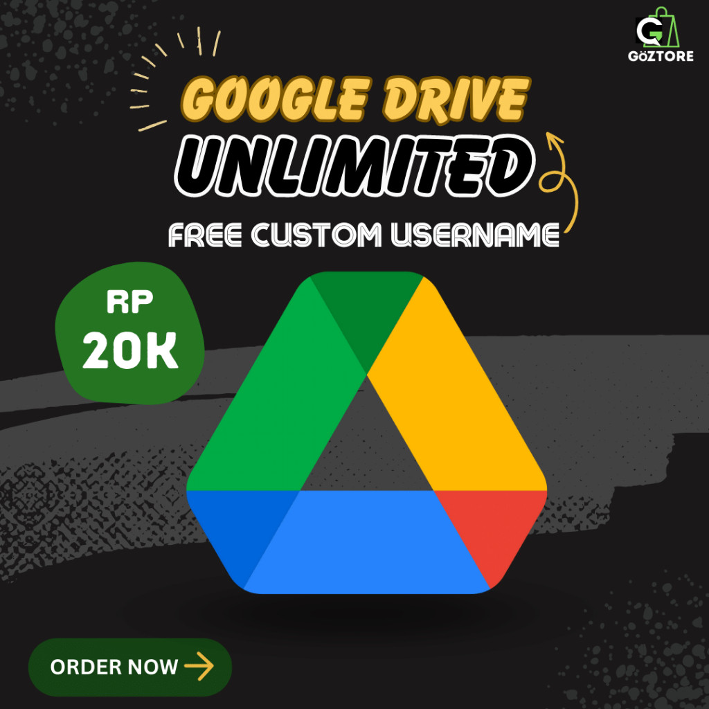 Google Drive Gdrive Unlimited Storage Lifetime Bergaransi Resmi