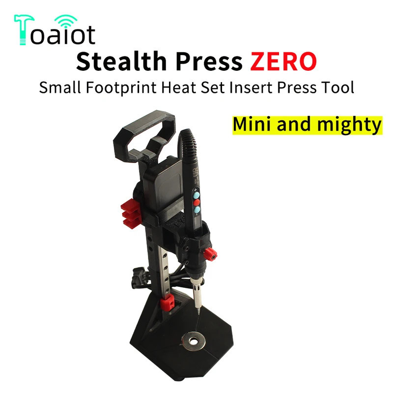 

【Barang spot】Stealth Press ZERO Kit Set panas alat tekan masukkan besi solder benang M2-M8 renda sisipan panas mur tertanam Kit untuk pencetakan 3D
