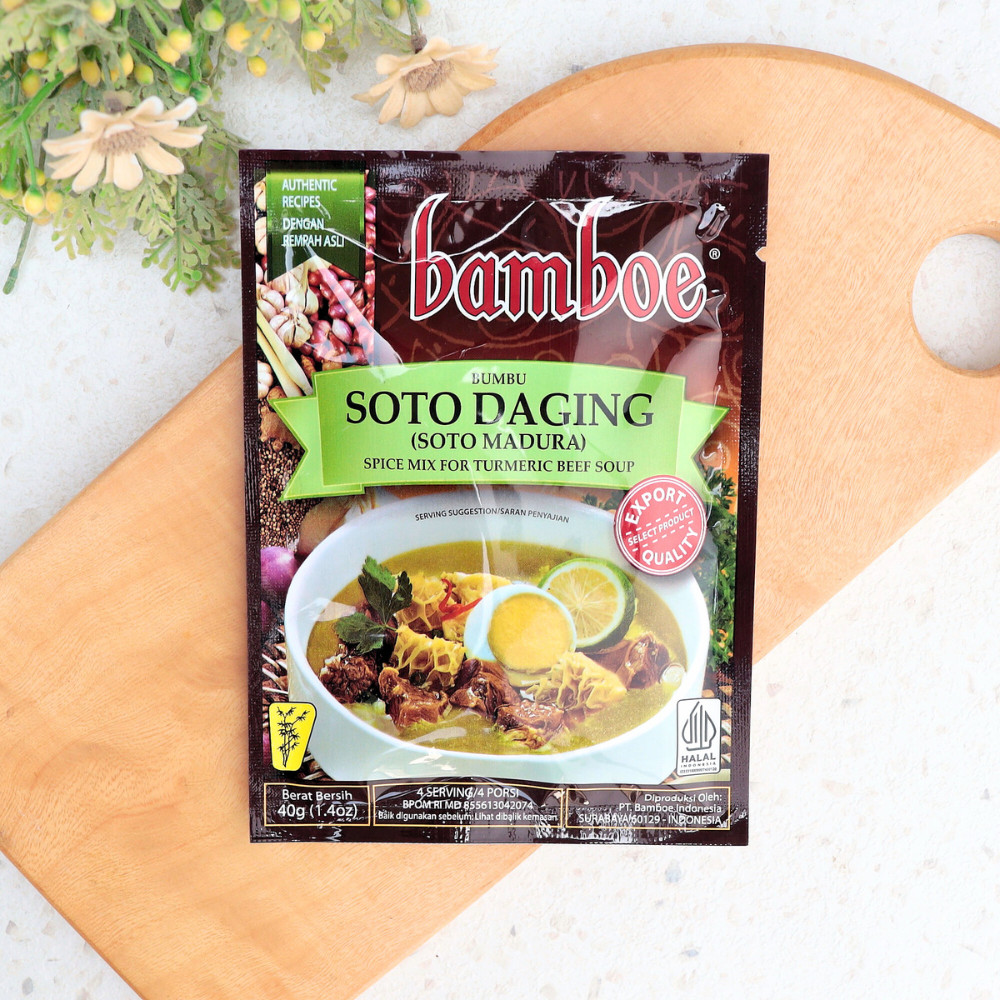 

Bumbu Soto Madura Spice Mix Turmeric Beef Soup - Bamboe Organic