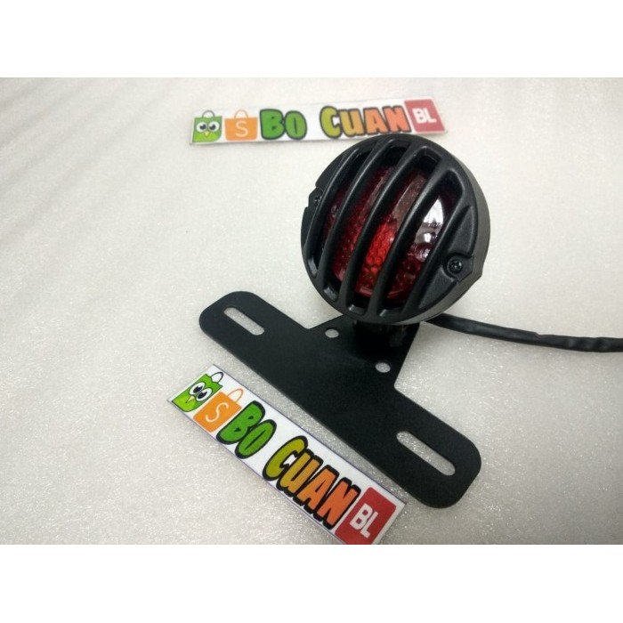 Lampu stop grill japstyle motor custom cafe racer