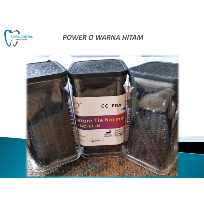Karet Behel Hitam isi 40 Power O Bright Creative Original