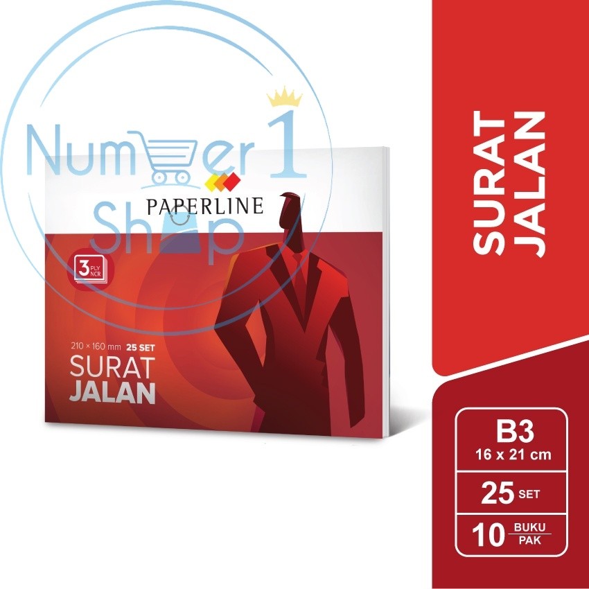 

Surat Jalan Paperline Ukuran 16x21cm 3ply (3Rangkap)