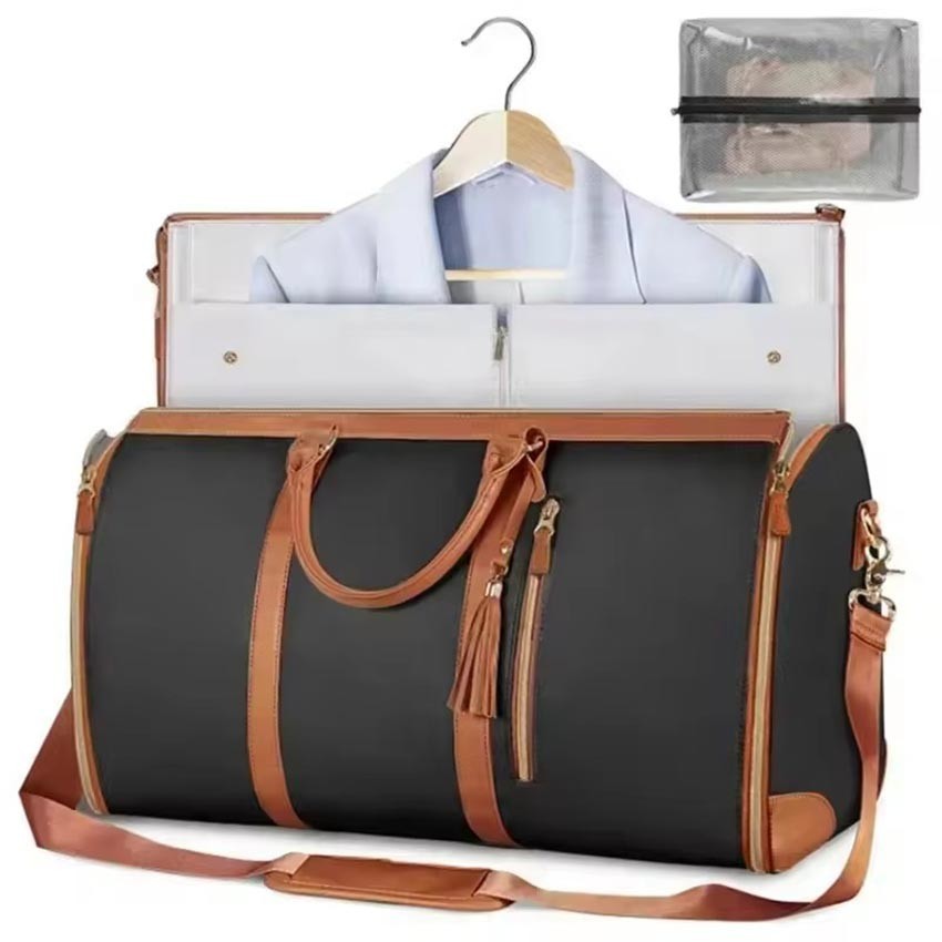 Tas Travel Kapasitas Besar Kulit Lipat Waterproof / Tas Koper Traveling / Tas Penyimpanantas