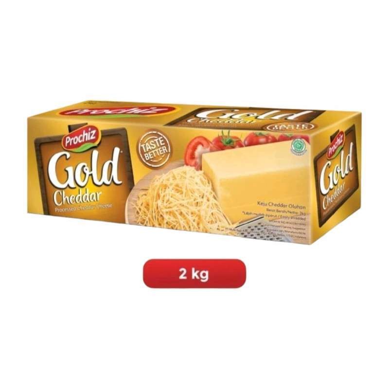 

Prochiz Gold Cheddar Cheese Keju 2 Kg