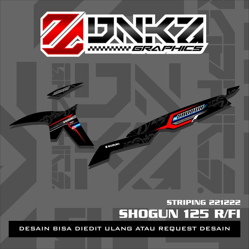 Stiker Shogun 125 R/FI Decal Striping Shogun 125 R/FI