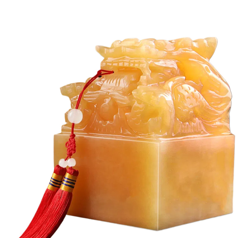 

Customized Name Stamp Jade Engraved Seal Vintage Office Ornaments Chinese Style Calligraphy Painting Seals Antique Handicrafts