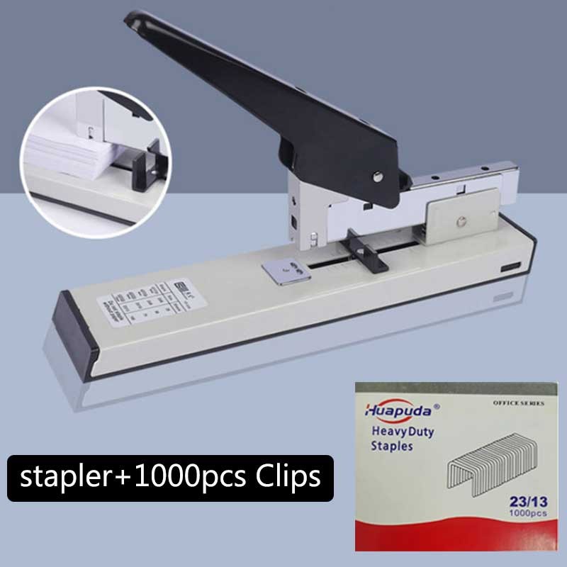 

Large Capacity Hand Operated Staples Heavy Huapuda Sheet Paper Duty Binding Large Stapler With 1000 Nails Stapling Bookbinding