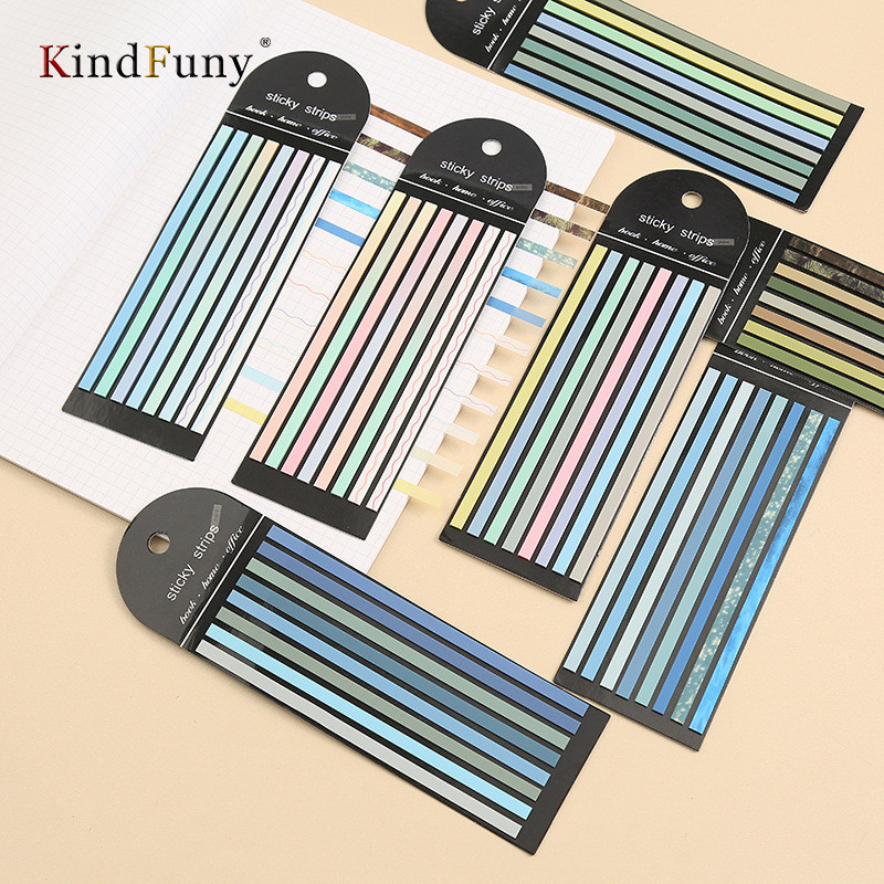 

KindFuny 160 Sheets Transparent Sticky Notes Self-Adhesive Stationery Annotation for Books Notepad канцелярия Index Posted It
