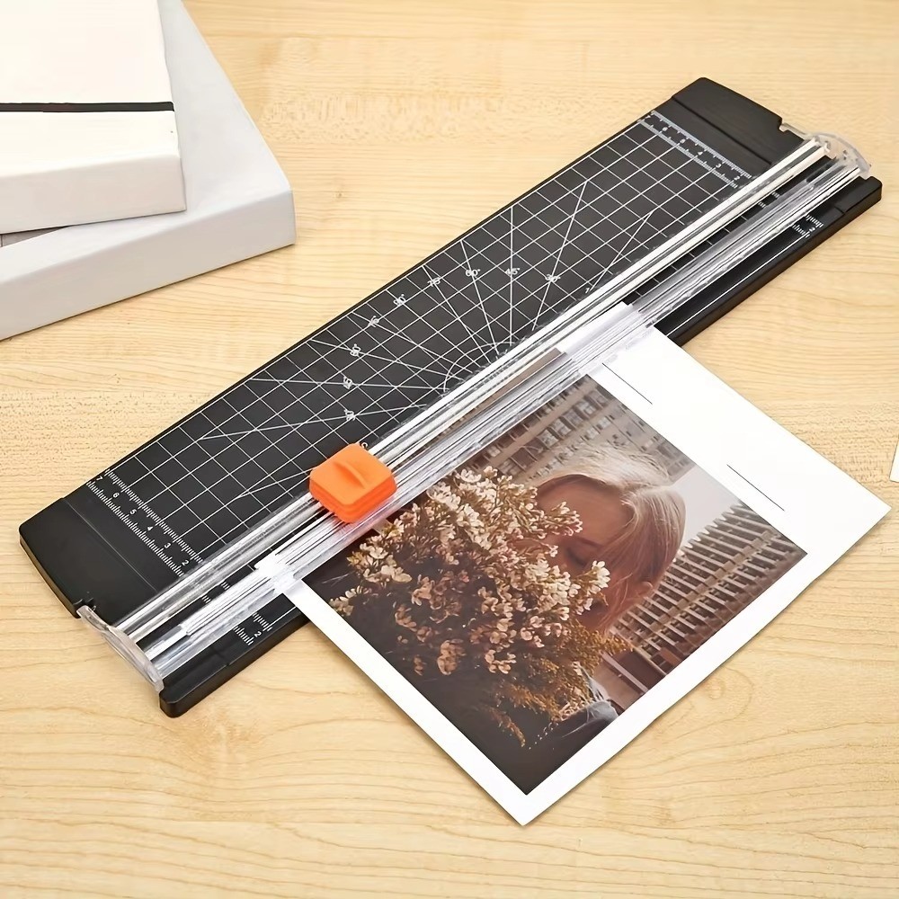 

Manual A4 Paper Cutter Bidirectional with Pull-out Ruler Cutting Mat Machine A4 Paper Cutting Guillotine