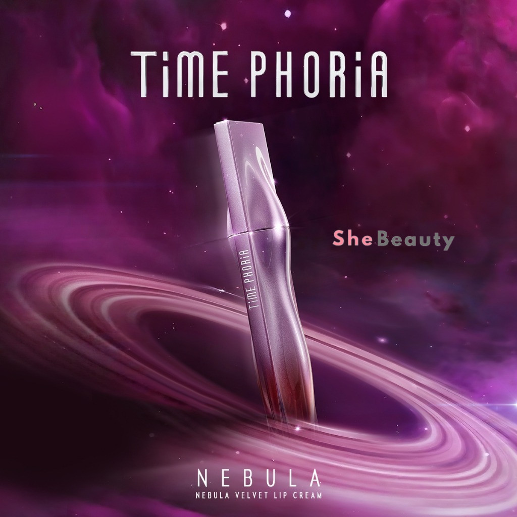 SheBeauty TIME PHORIA - Nebula Velvet Lip Cream 4ML Liptint Waterproof Tahan Lama Lip Stain Lipgloss