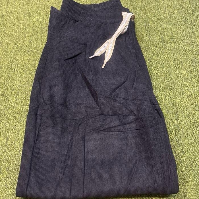 Celana kulot kodorai 929 929-1 kantong samping wanita premium by FGF 75kg - HITAM, max 75kg, non kar