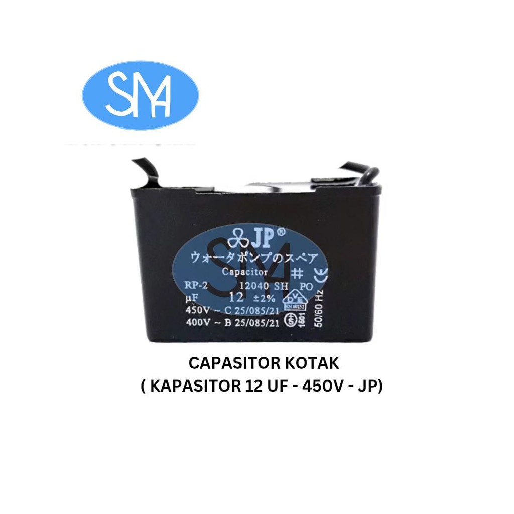 JP 12 UF - 450V KAPASITOR / CAPACITOR KOTAK (CAPACITOR)