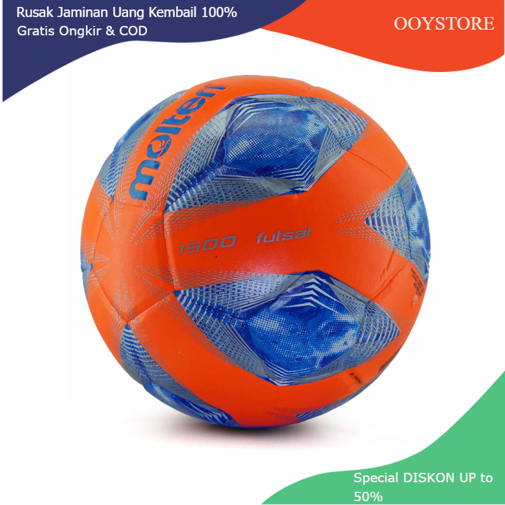 MOLTEN bola futsal molten 1500 ORIGINAL bola futsal size 4