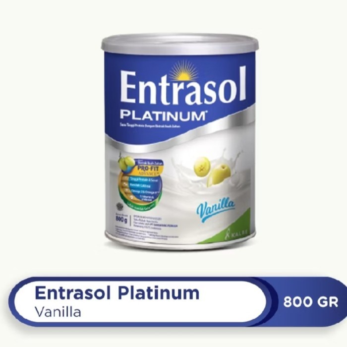

[[Promo]]BEST SELLER ENTRASOL PLATINUM COKLAT VANILA 800 GR/ SUSU DEWASA 800 GR - Vanila