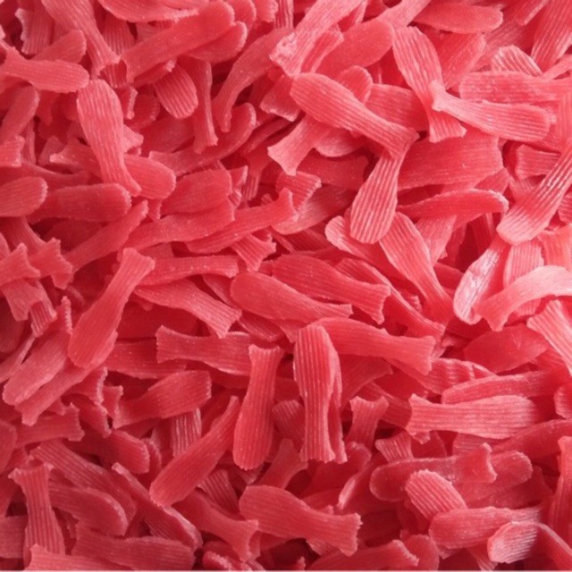 

Kerupuk Bawang Bentuk Ikan BARAKUDA Merah 500gr