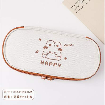 

Aksesories Terlaris~ Tempat Pensil Lucu Kanvas Kartun Tas Pensil Kapasitas Besar - LittleRabbit