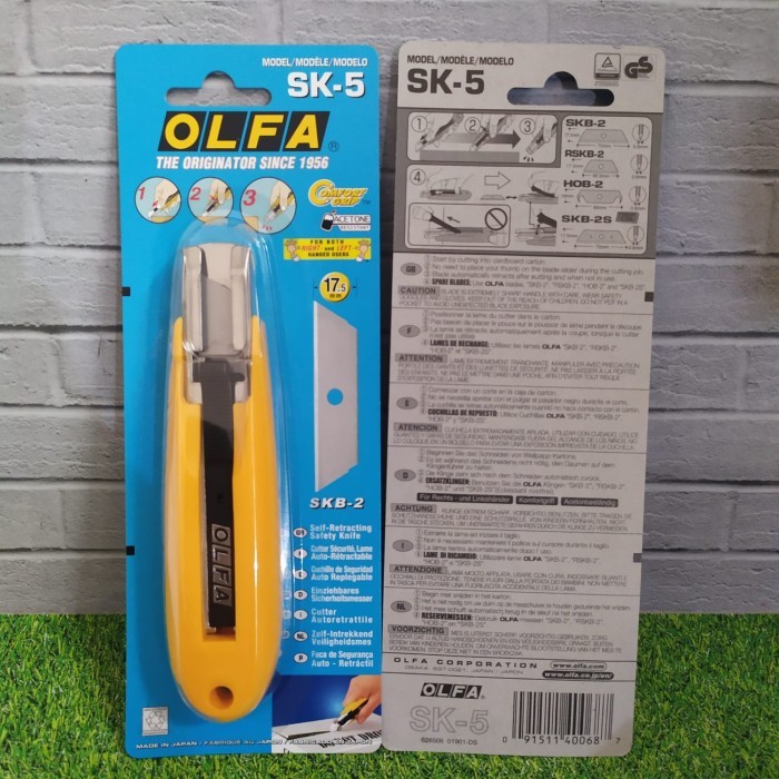 

Olfa SK-5 Auto-Retracting Knife Cutter Safety