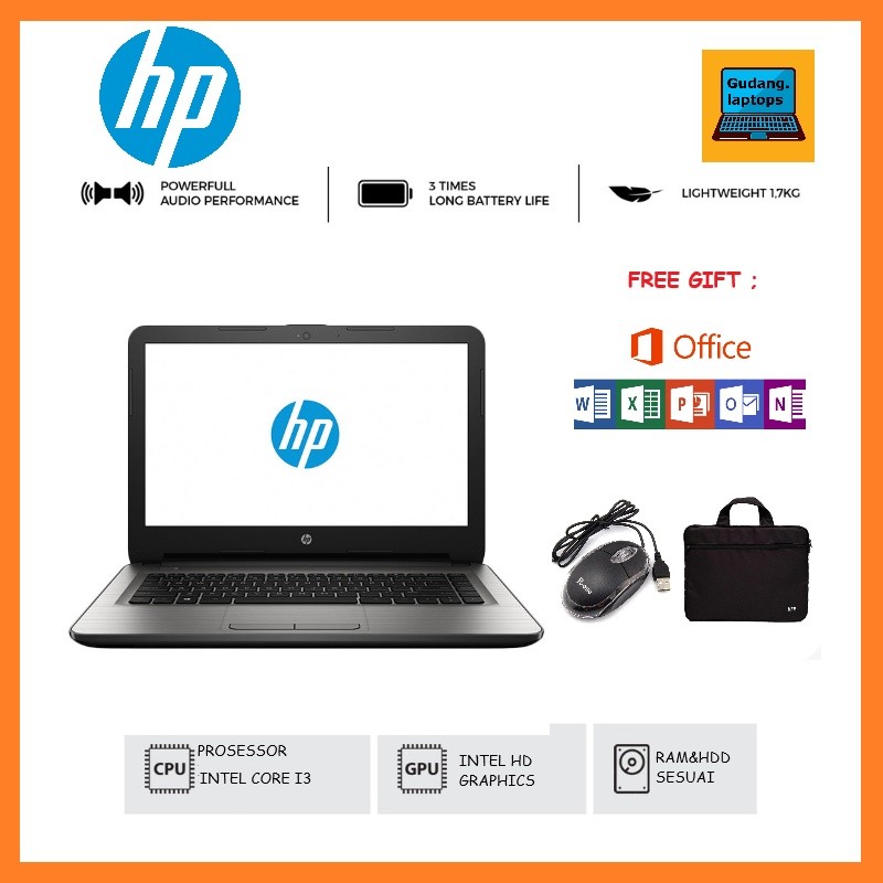 Laptop Hp 14 Intel Core i3 Ram 8gb SSD 512gb Windows 10