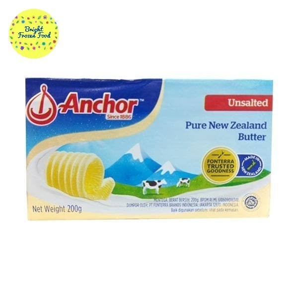 

anchor unsalted butter 227 gr halal mentega tawar impor termurah
