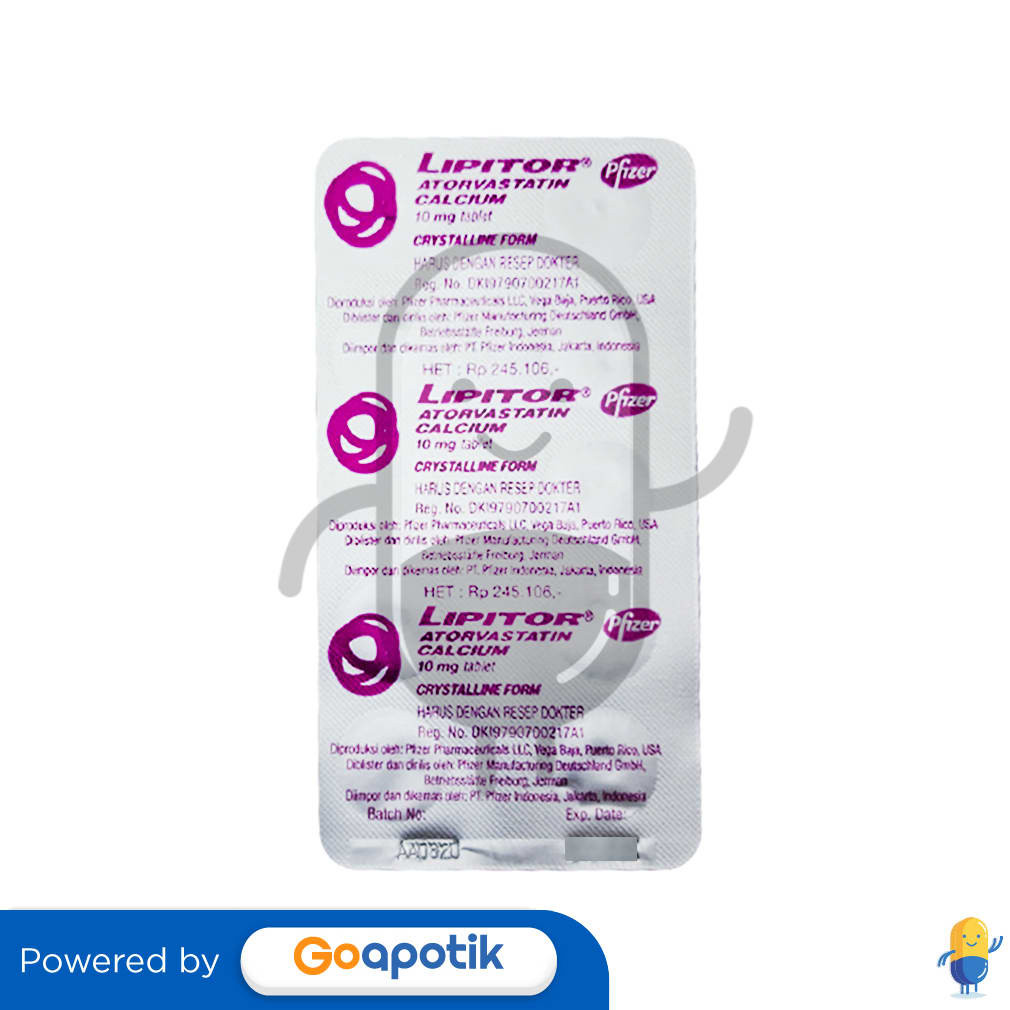 Lipitor 10 Mg Blister 10 Tablet