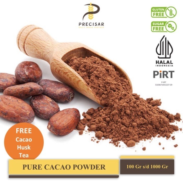 

PROMO~Best Seller Bubuk Kakao Murni / Pure Cacao Powder - Natural | Organic | Gluten Free | Sugar Free | NON-ALKALIZE - 100 Gr