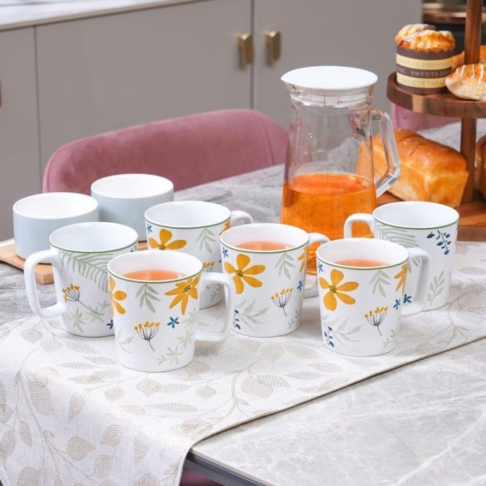 APPETITE - Set 6 Pcs Mug/Gelas 325 Ml Porcelain