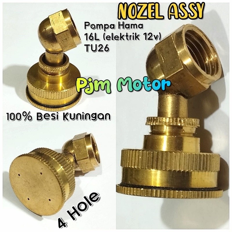 

4 Hole Nojel kuningan Nozle nozzle nozel Spuyer Mesin sprayer Pompa hama cba dll 4 lubang lobang amplas