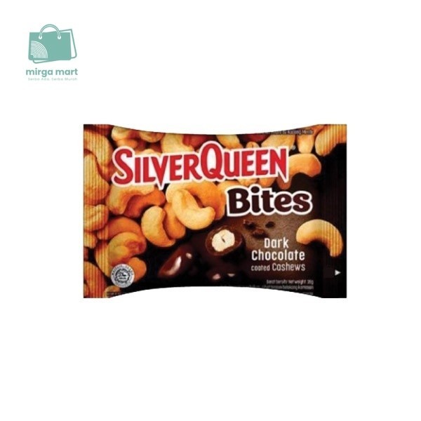 

SILVER QUEEN BITES CASHEW DARK 30 GR mirga mart