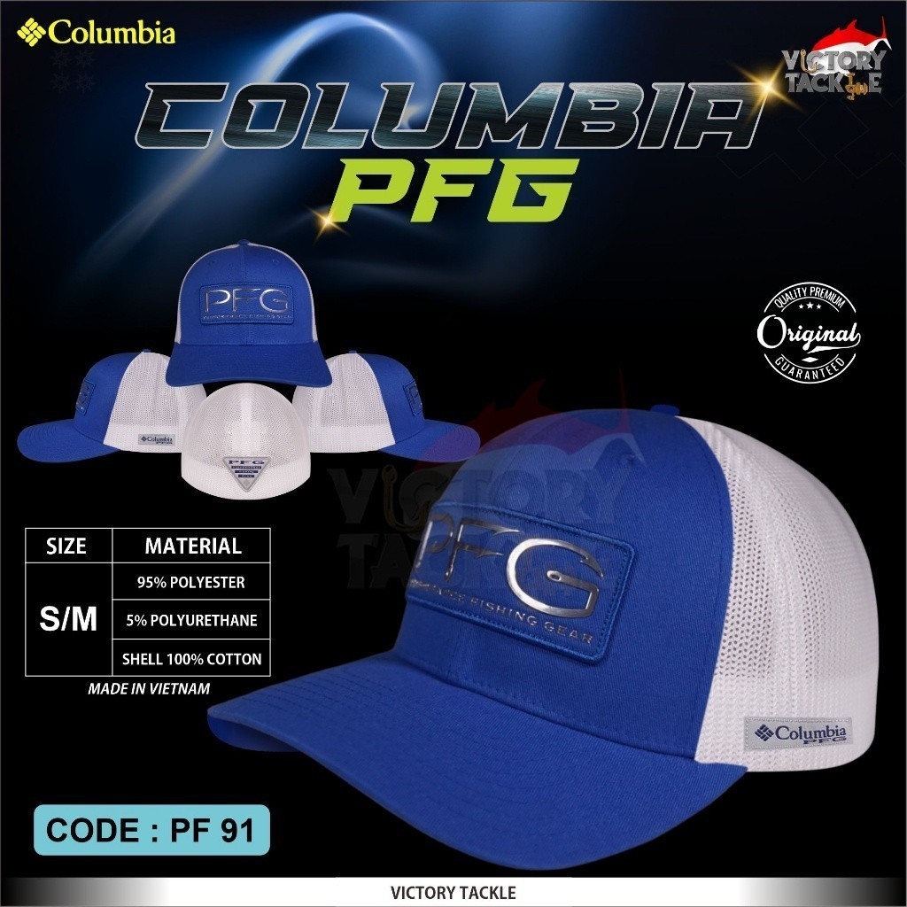Topi Columbia PFG Performance Fishing Gear Performance Hunting Gear Original By Columbia Sportwear
