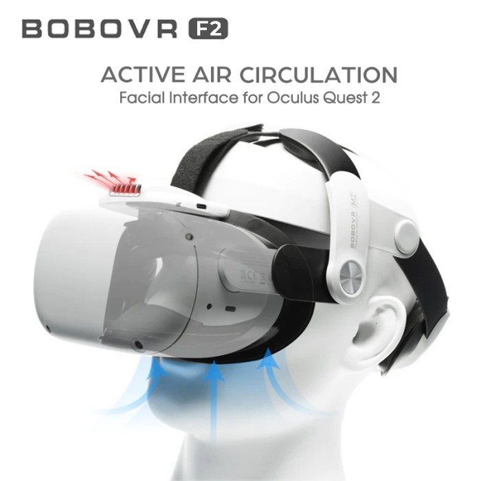 [[BEST PROMO]] BOBOVR F2 Alat Sirkulasi Aktif untuk Oculus Quest 2, Anti Fogging