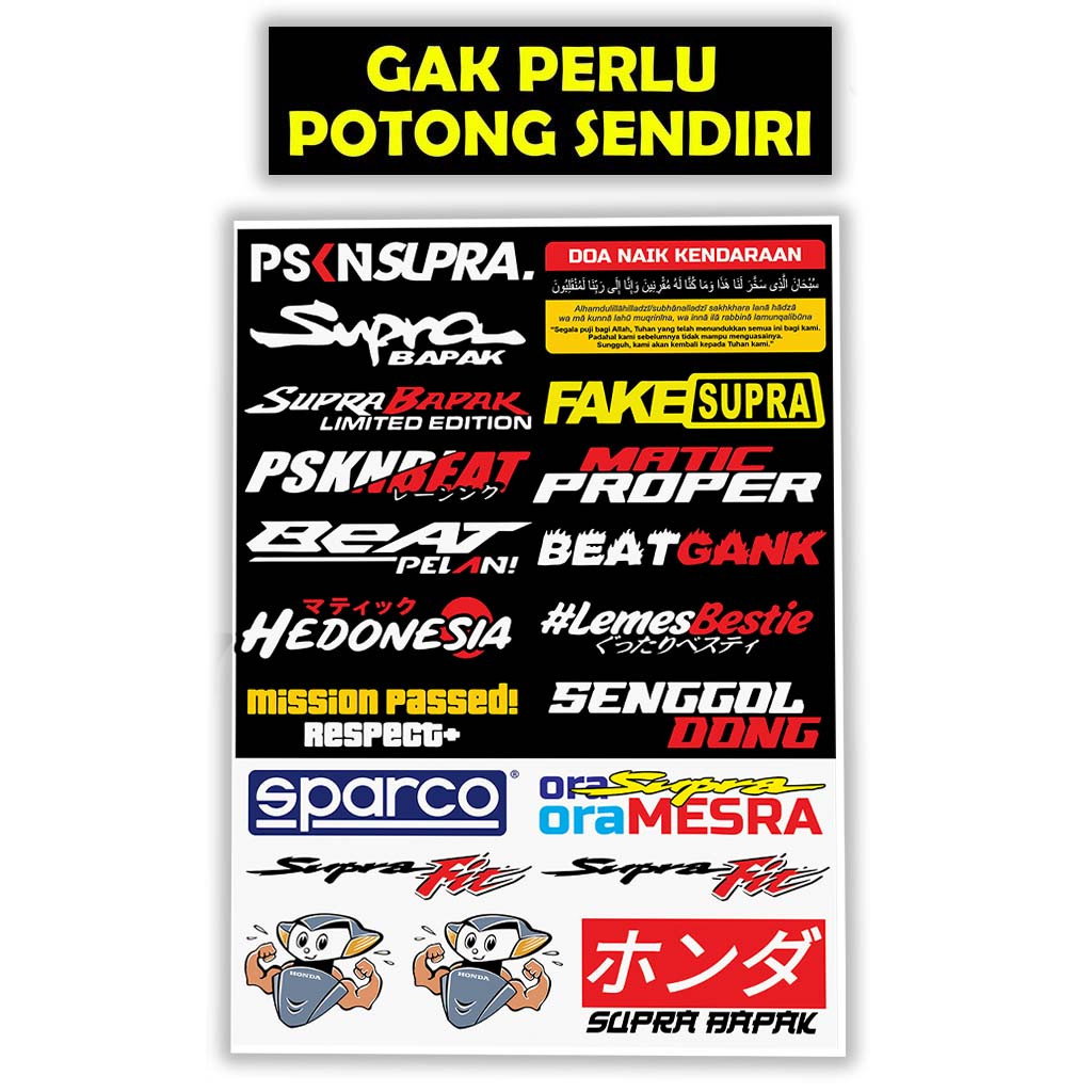 Stiker Motor, Sticker Motor, Stiker Motor Keren, Stiker Racing Motor, Stiker Racing, Supra Fit, Beat