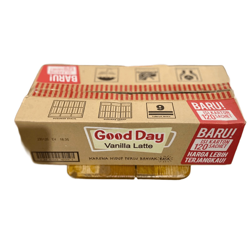 

Kopi Good Day Vanilla Latte 1 Karton (120 Sachet)