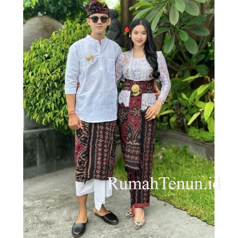 Set Couple Blanket Busana Adat Bali Motif Bali Terbaru BY rumahTenun.id