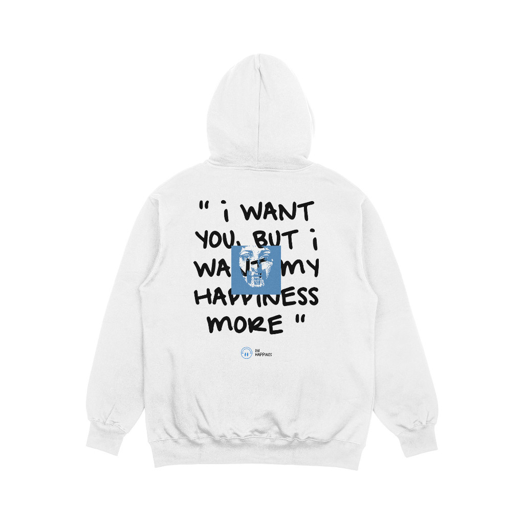 HHSCO - Hoodie Un Happiness White