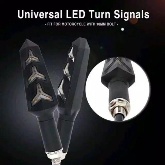 Promo Sen Led Running Lampu Sen Led Running Model Panah Universal Semua Motor - Sen running polos