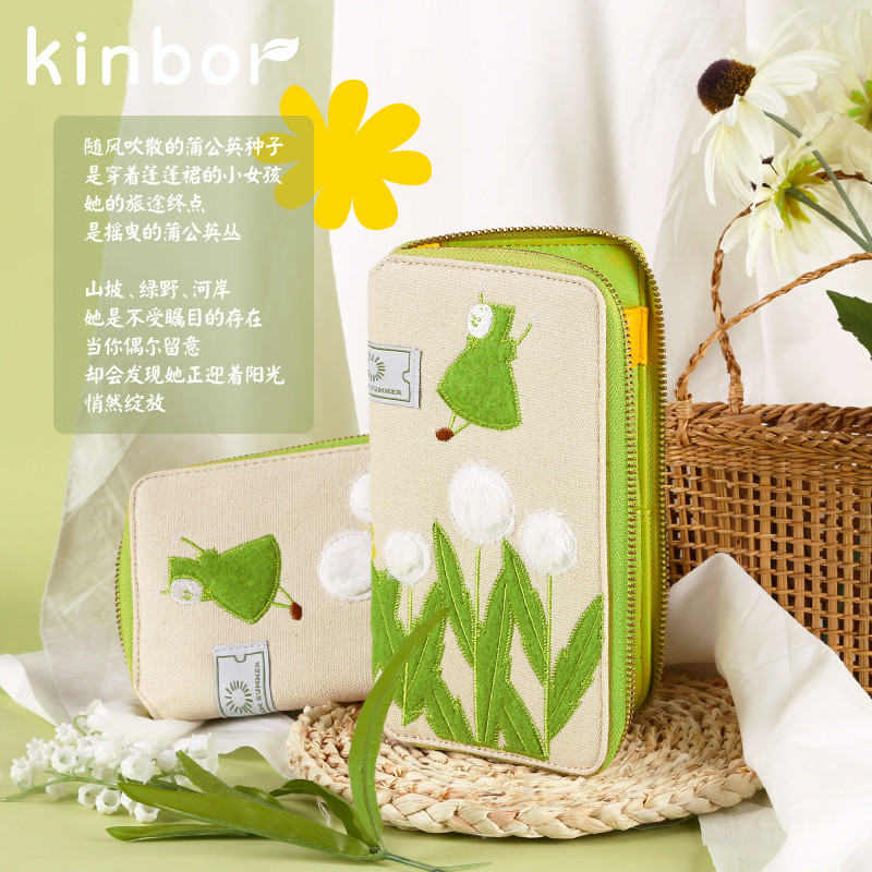 

Kinbor Zipper Handbook Weekly Diary Planners Kawaii Notebook Agenda Dandelion Notepad Schedules Organizer Gril Office Supplies