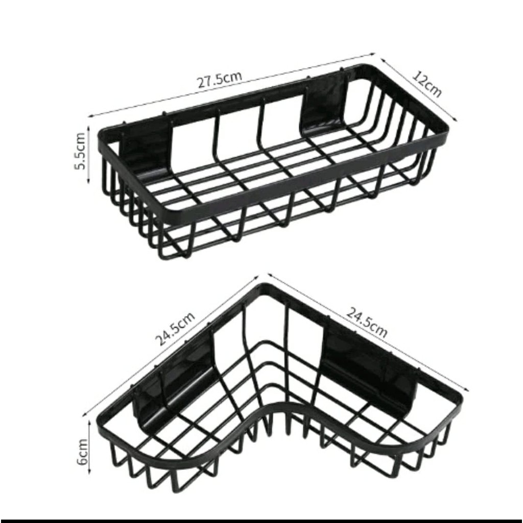 Nox Rak Kamar Mandi Tempel Dinding Rak Sabun Kamar Mandi Pvc Gantung Tanpa Bor