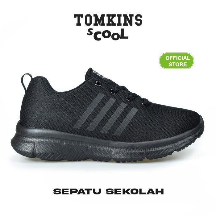 Sepatu Anak Keren Kekinian Sekolah Murah / Promo COD Sepatu TOMKINS Scool Swarm Sepatu Sekolah Hitam