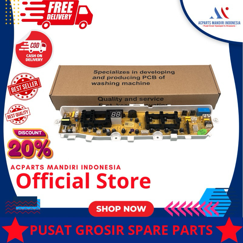 SAMSUNG 8.0kg WA80H4000SW ( WA80H4000SW/SE ), Modul pcb mesin cuci Top Loading Ori