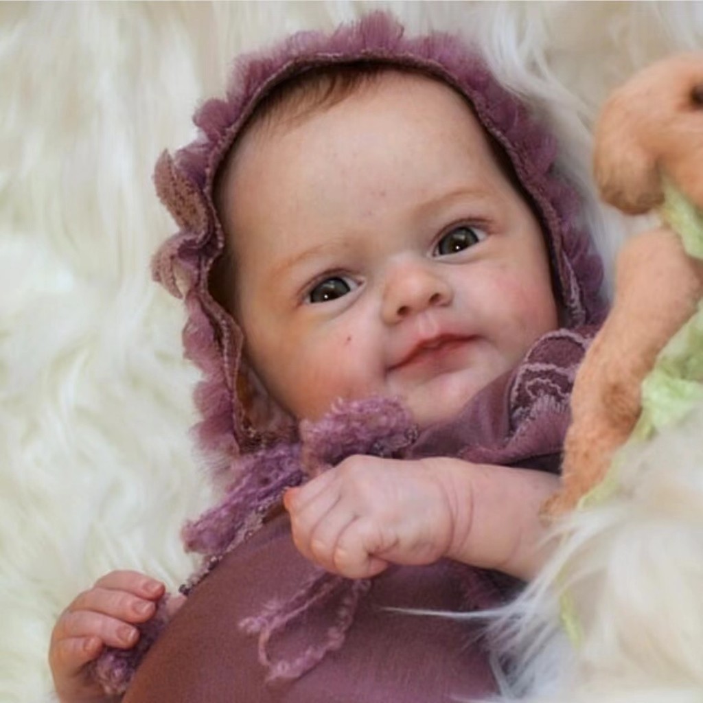 

19 inch Vinyl Reborn Doll Kit Sanya Newborn Lifelike Fresh Color Unfinished Unpainted Blank Doll Kit with cloth Body and Eyes