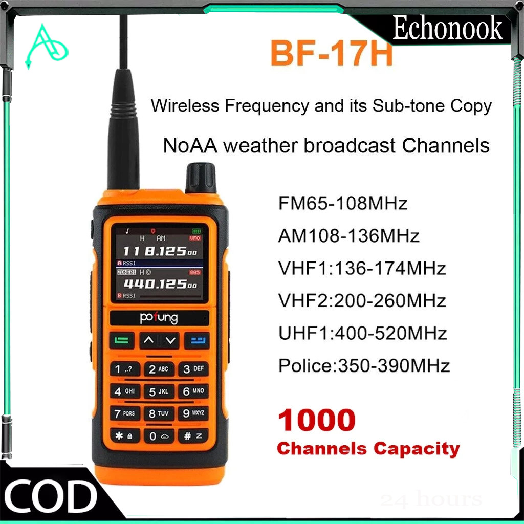 【COD】BF Uv-17 Dual Band Type C / Ht Original Garansi. radio walkie-talkies frekuensi penerbangan 500