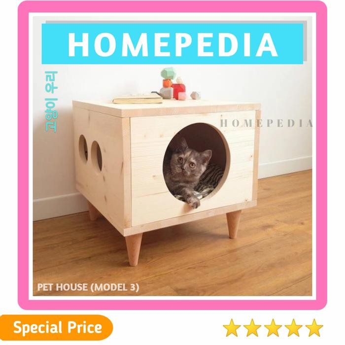 Pet House / Kandang Kucing Model 3 / Rumah Kucing