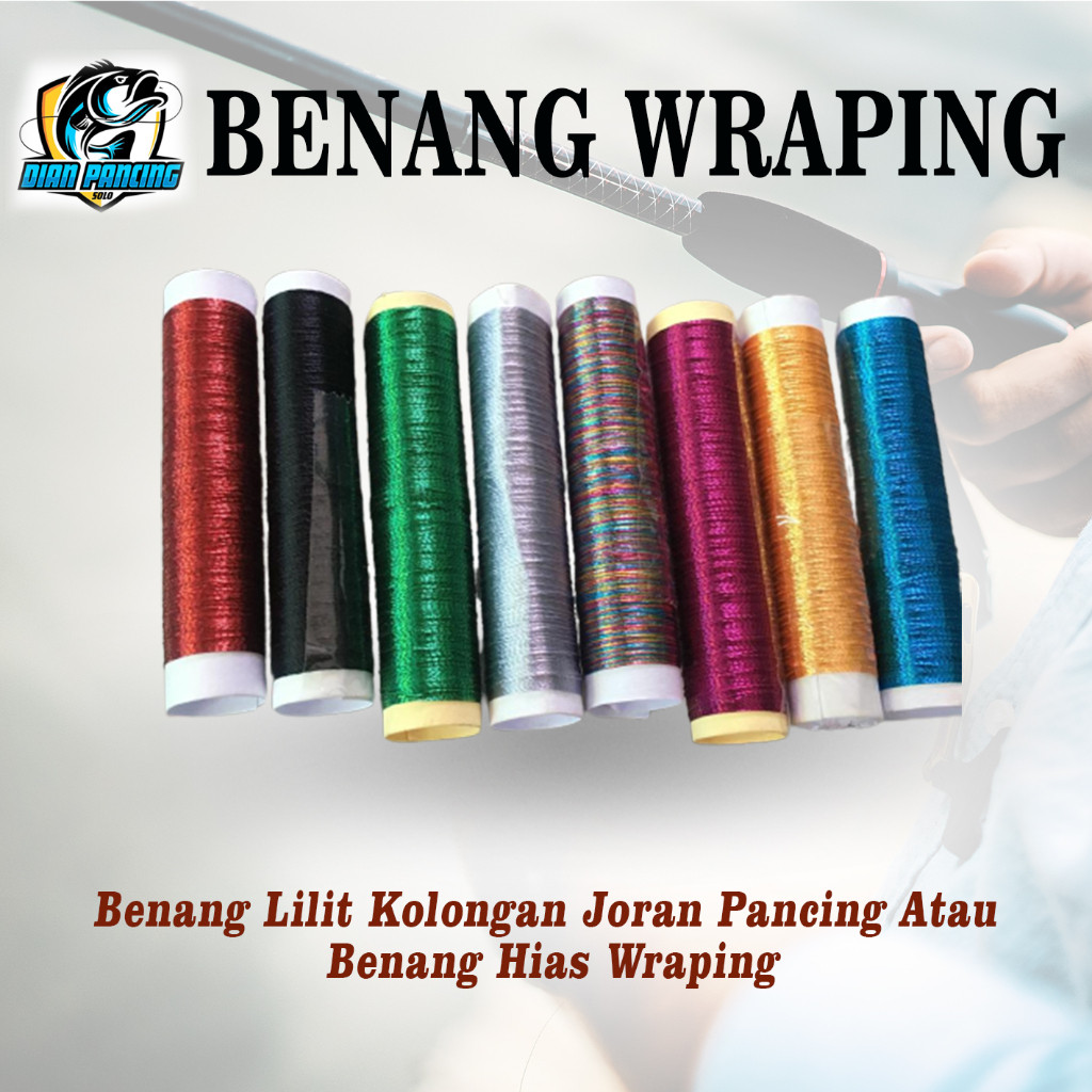 Benang Wraping / Benang Wraping Tegek Berbagai Warna Panjang 10 Meter