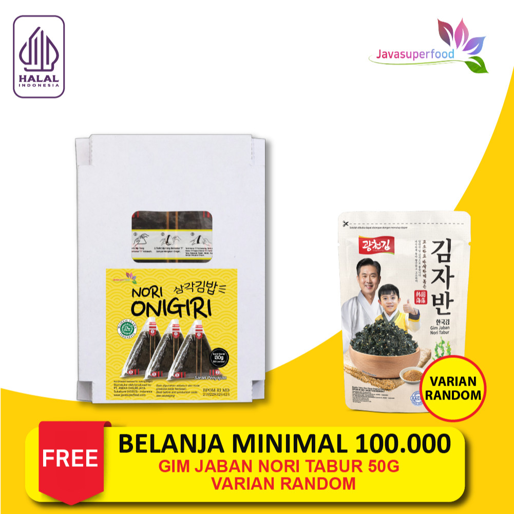 

NORI ONIGIRI | Nori Wrapper Khusus Bungkus Nori Triangle / Sushi Nori (ISI 100 Lembar)