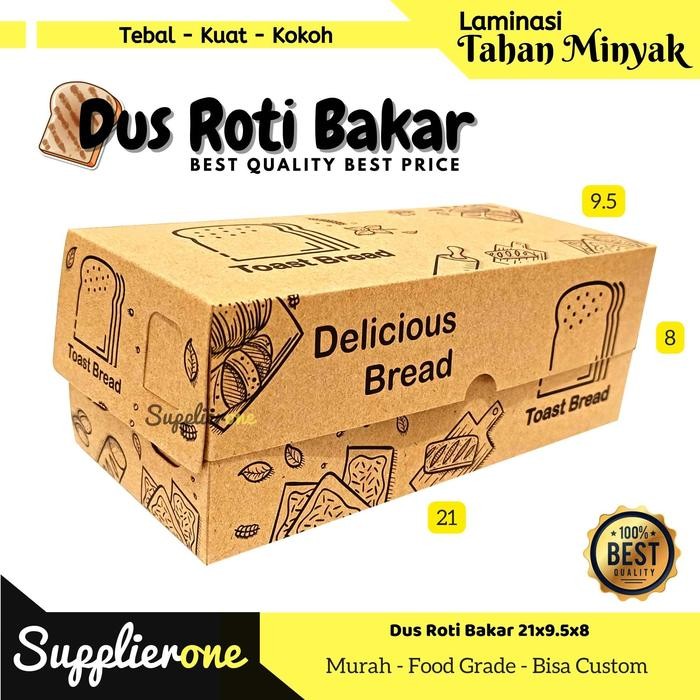 76_cm Dus Roti Bakar Bandung Isi 25 Pcs / Box Roti Bakar / Kemasan Roti Bakar / Bungkus Roti Bakar F